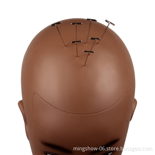 Foam male glass wig display mannequin head wig stand with eyelash